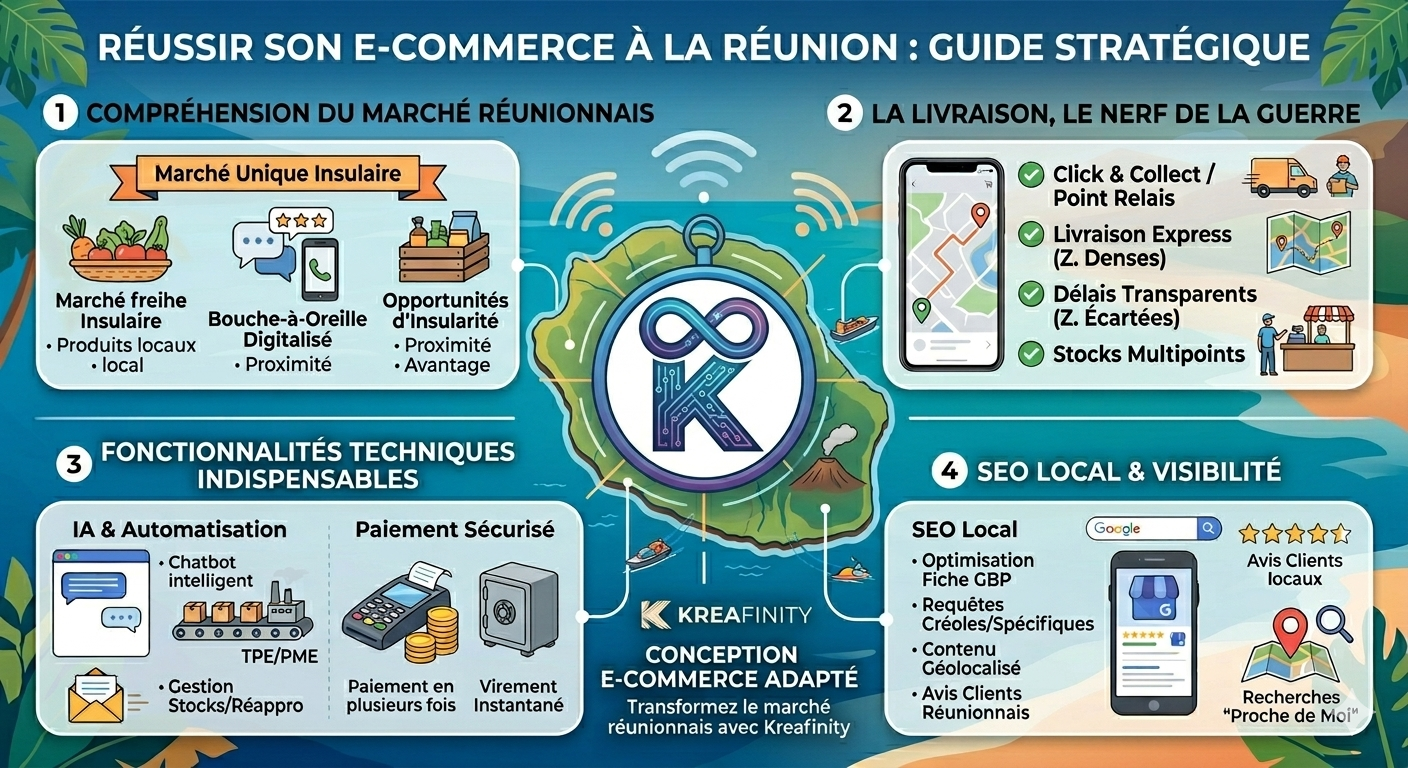Vendre en ligne à La Réunion : pourquoi opter pour un e-commerce local
