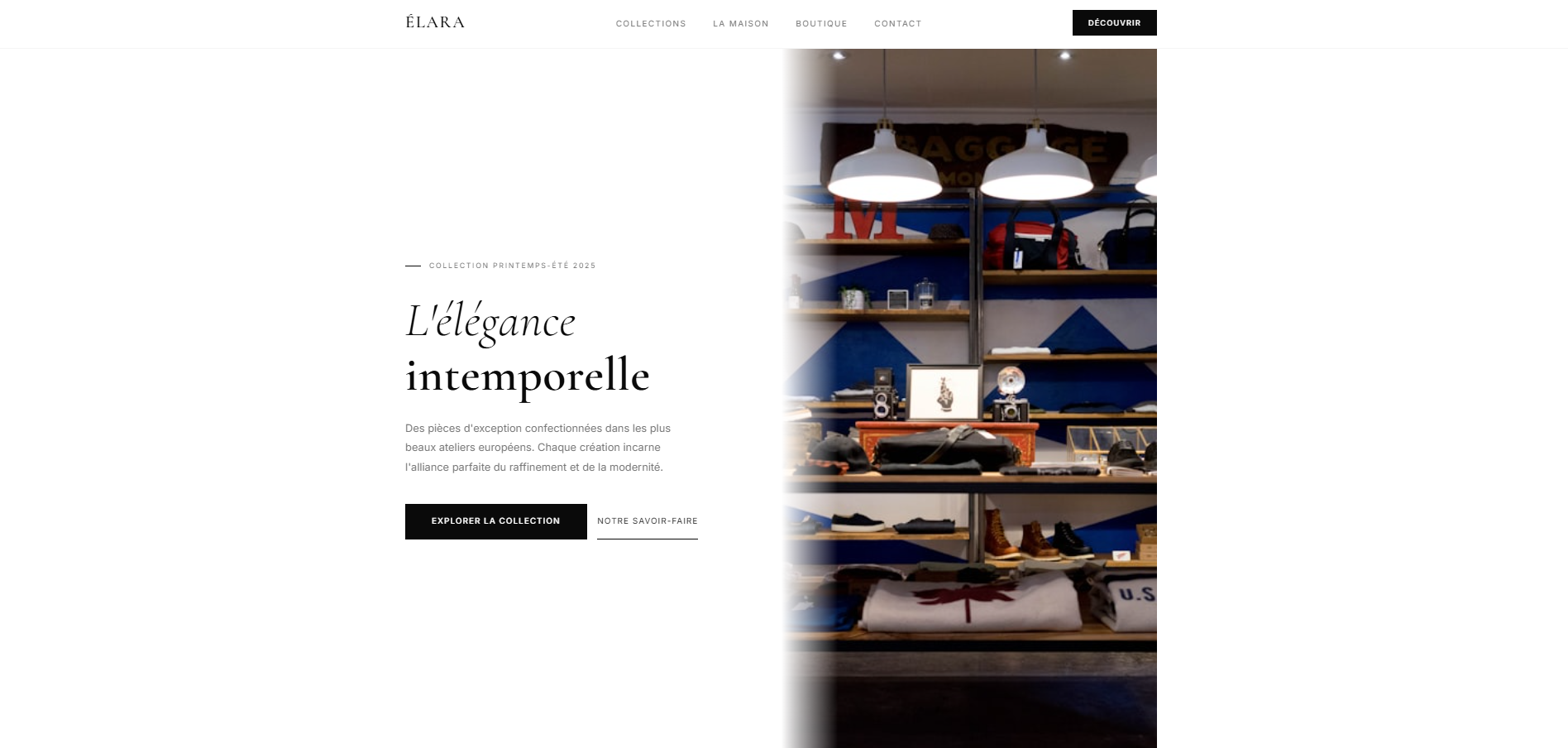 Boutique Mode Élégance