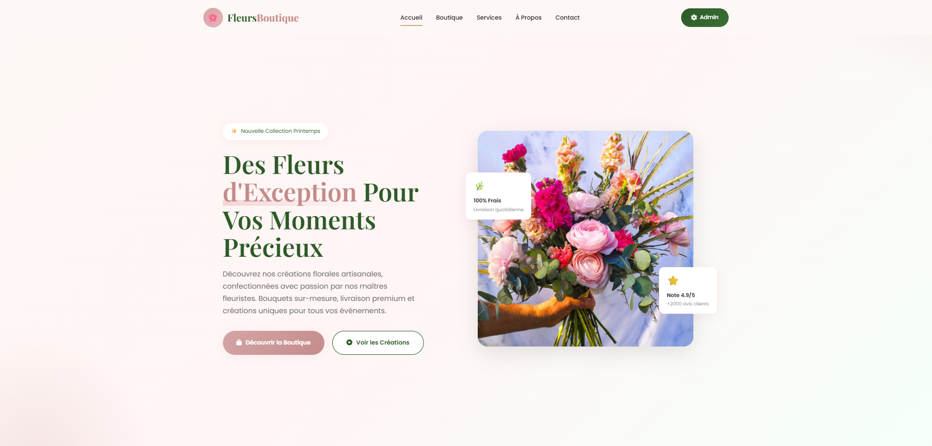 Boutique de fleurs